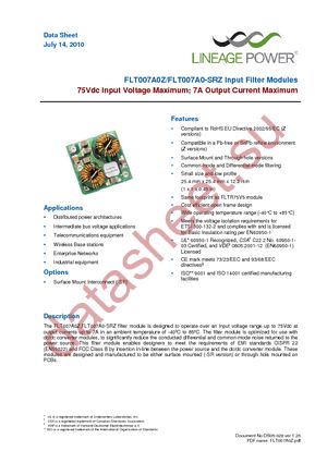 FLT007A0-SRZ datasheet  